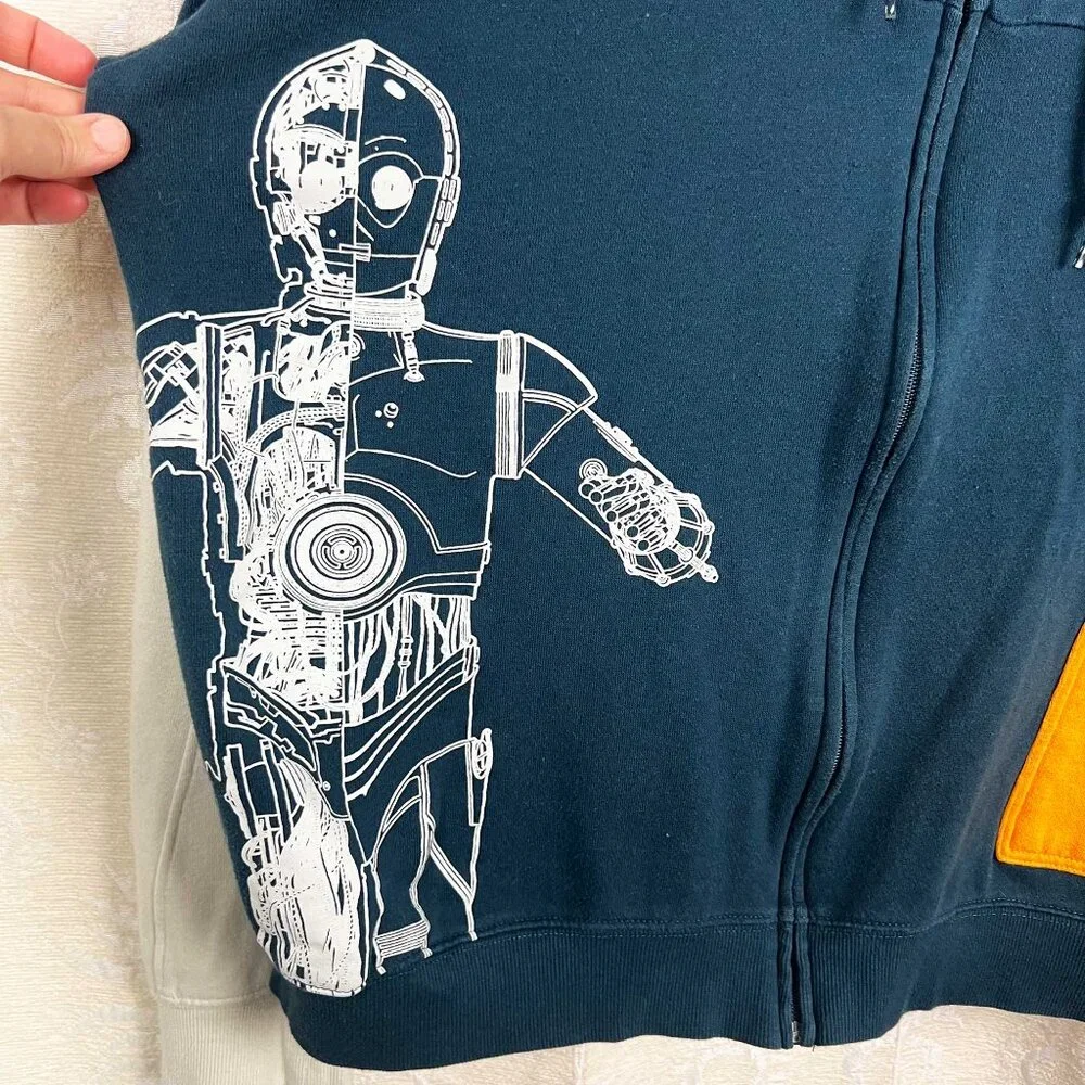 Disney Star Wars Droid Depot C-3PO Hoodie Industrial Automation full-zip jacket